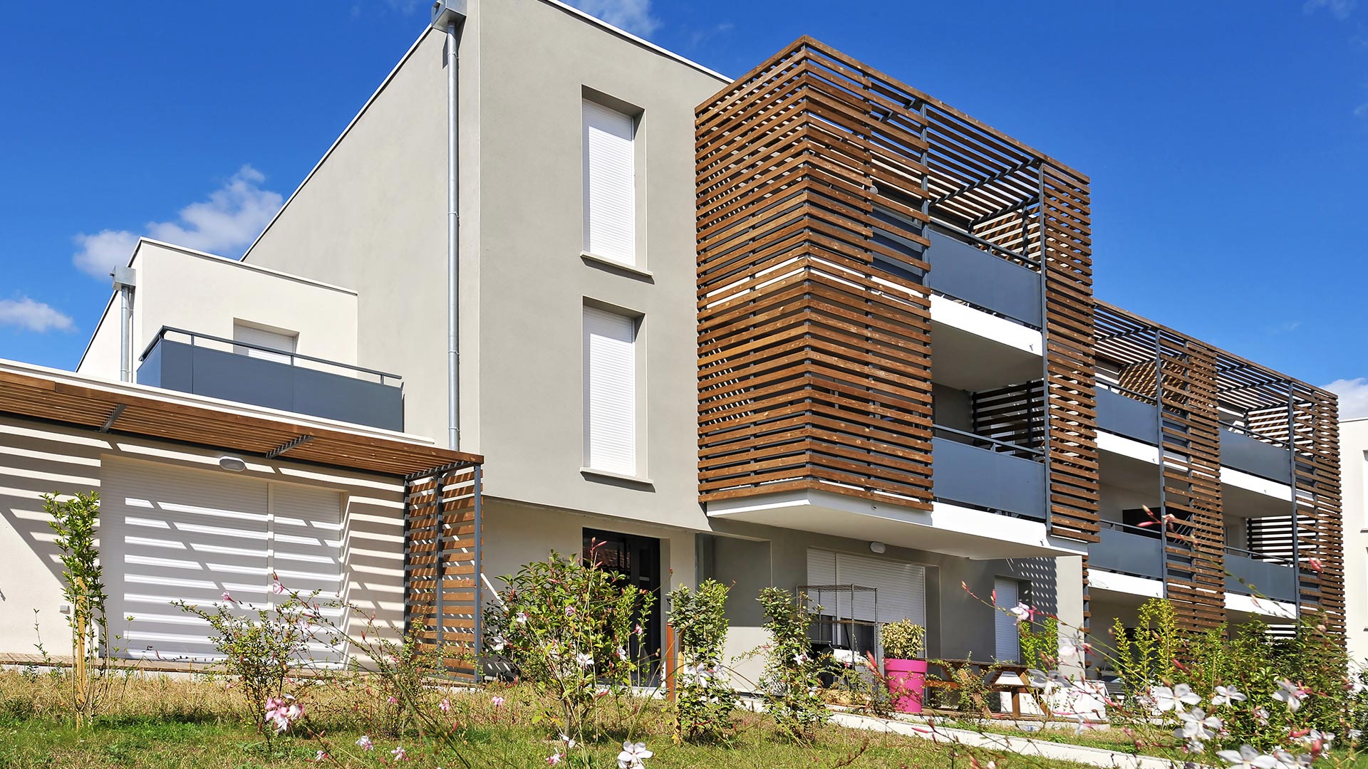 Esprit nature pour des appartements neufs avec larges balcons et terrasses à Toulouse.