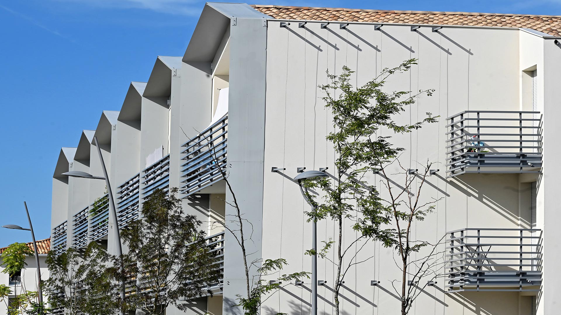 Architecture moderne et authentique pour des logements neufs avec loggias et balcons à Bordeaux Saint-André-de-Cubzac.